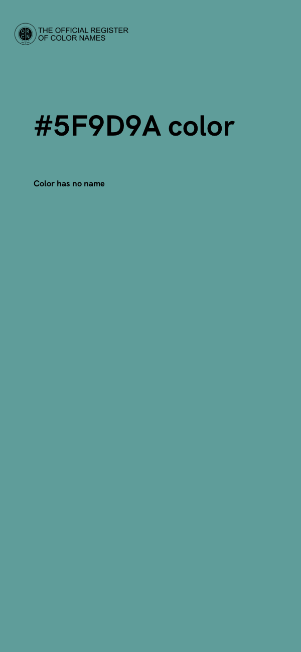 #5F9D9A color image