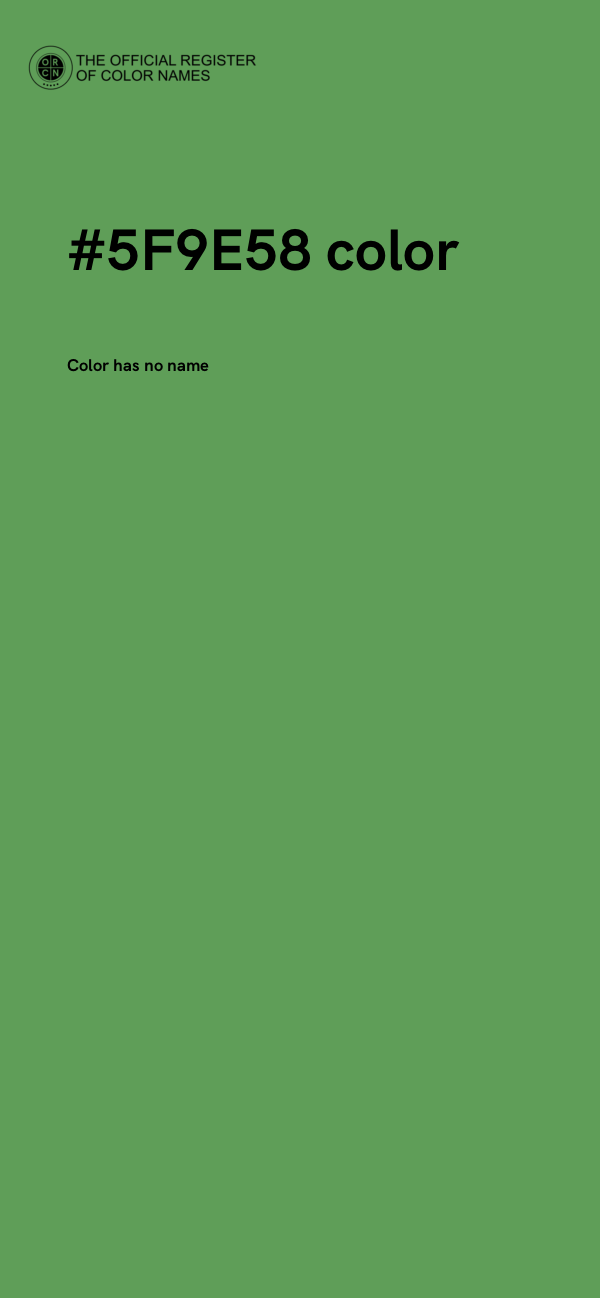 #5F9E58 color image