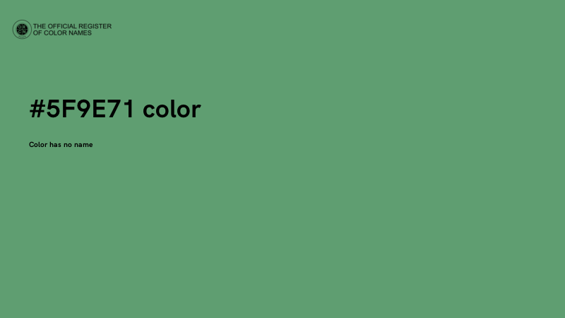 #5F9E71 color image