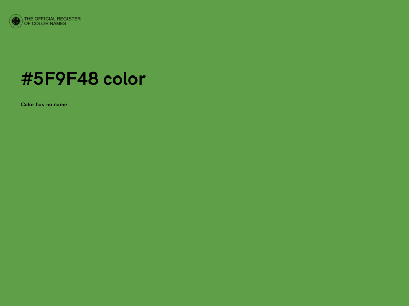 #5F9F48 color image