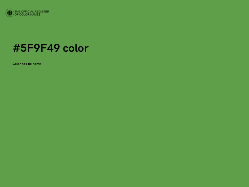 #5F9F49 color image