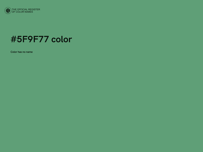 #5F9F77 color image