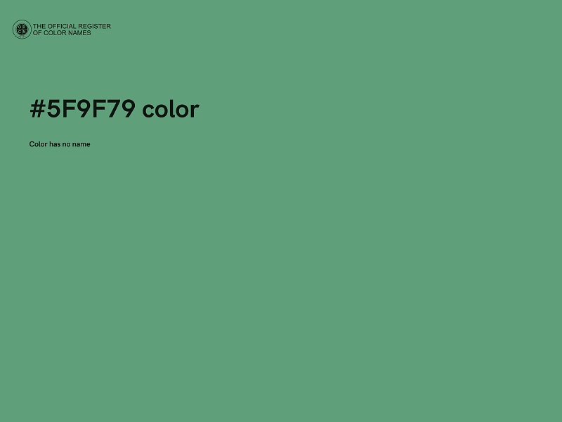 #5F9F79 color image