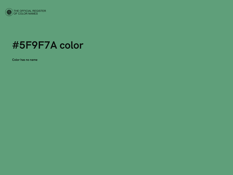 #5F9F7A color image