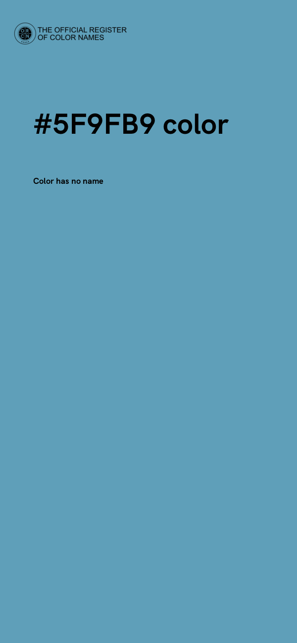 #5F9FB9 color image