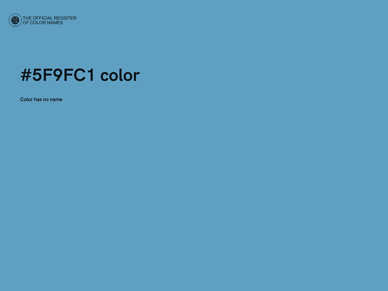 #5F9FC1 color image