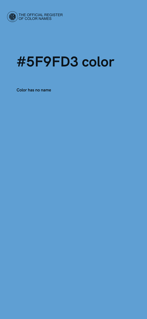 #5F9FD3 color image