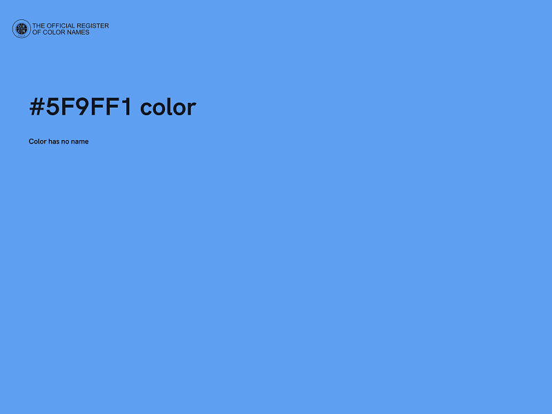 #5F9FF1 color image