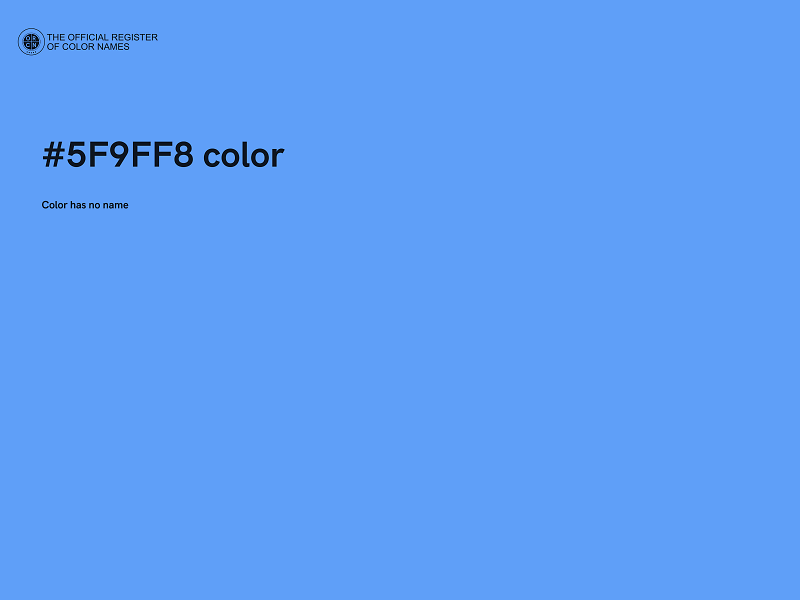 #5F9FF8 color image