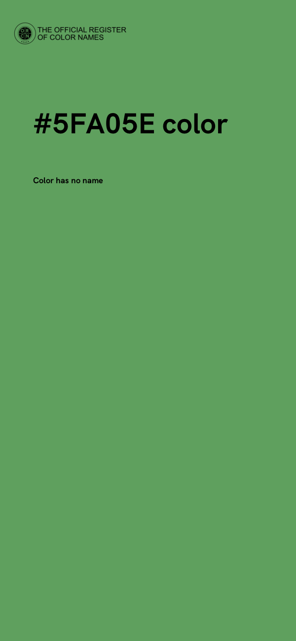 #5FA05E color image