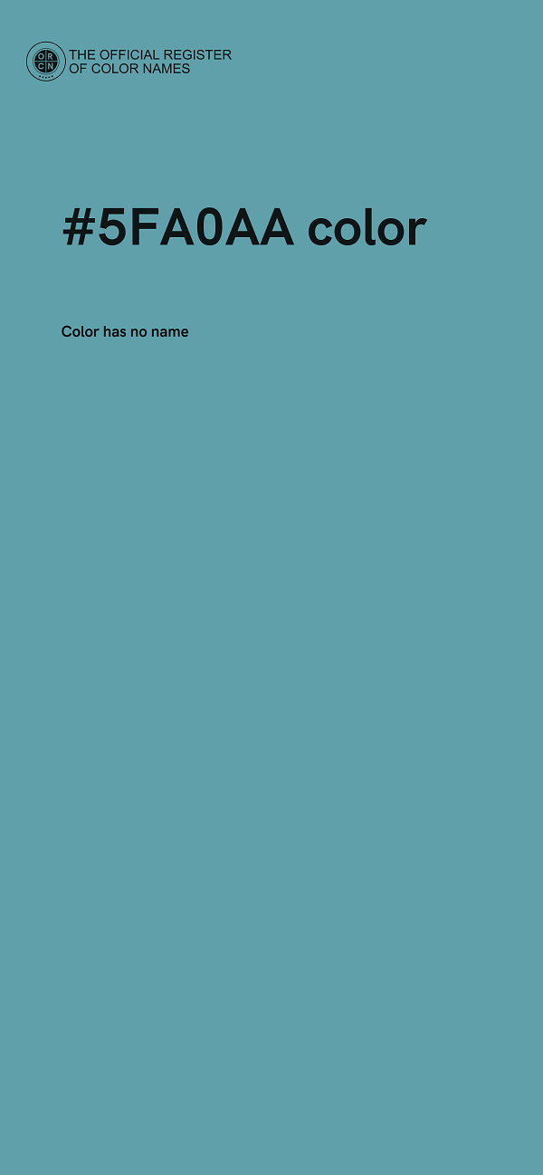 #5FA0AA color image