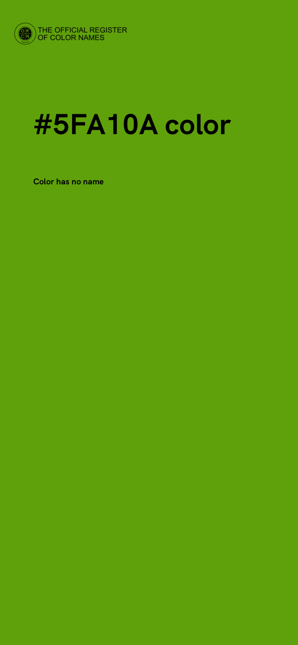 #5FA10A color image
