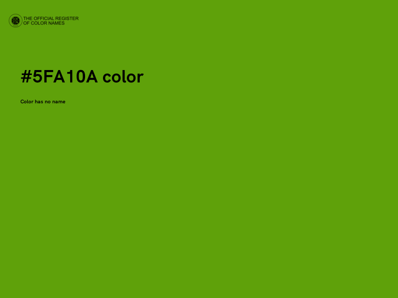 #5FA10A color image