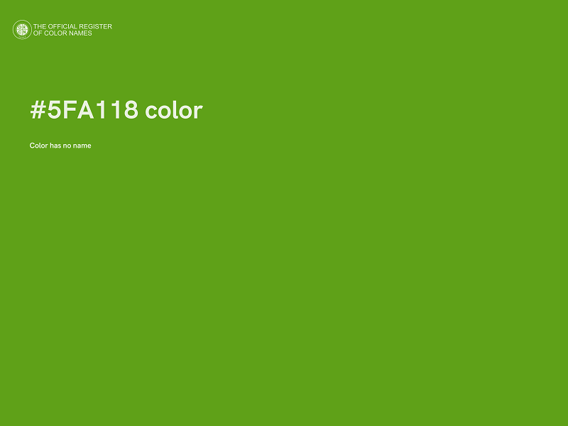 #5FA118 color image