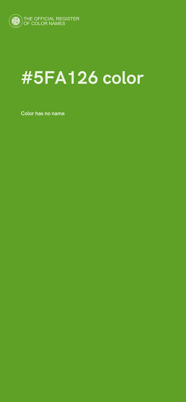 #5FA126 color image
