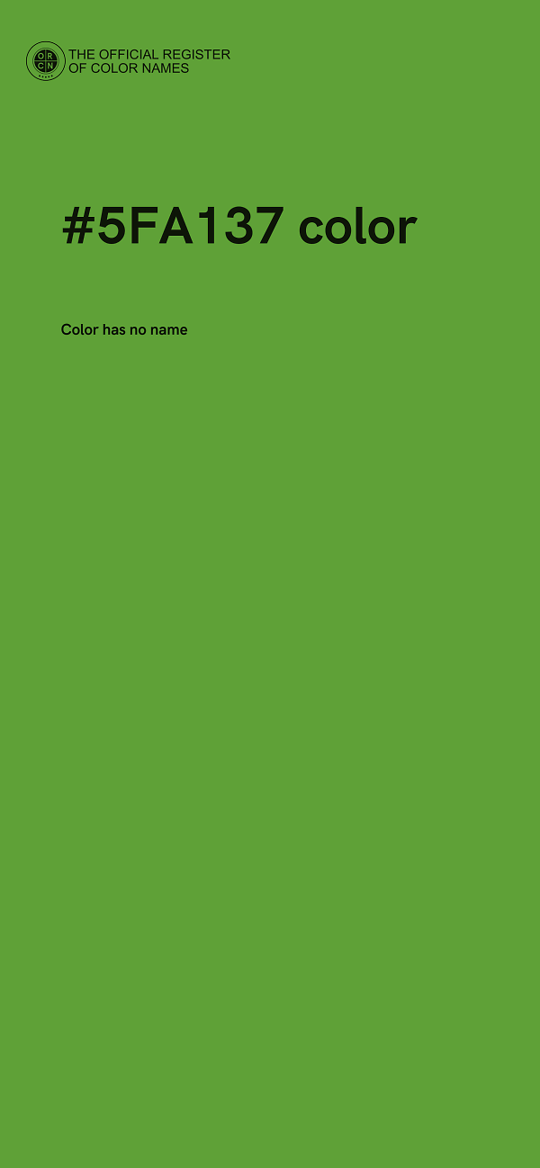 #5FA137 color image