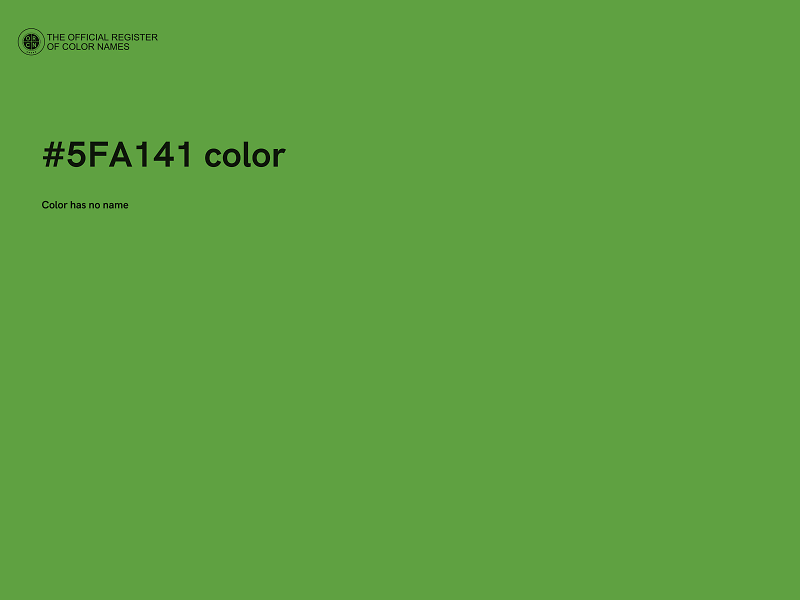 #5FA141 color image