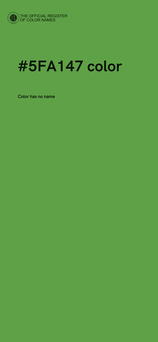 #5FA147 color image
