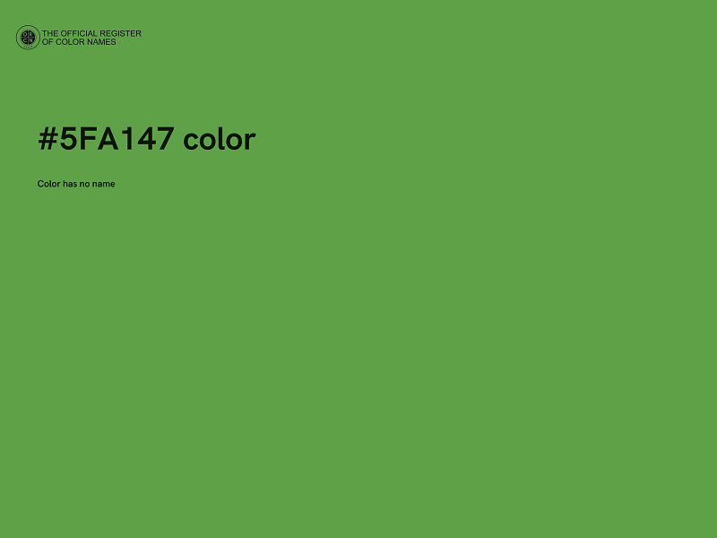#5FA147 color image