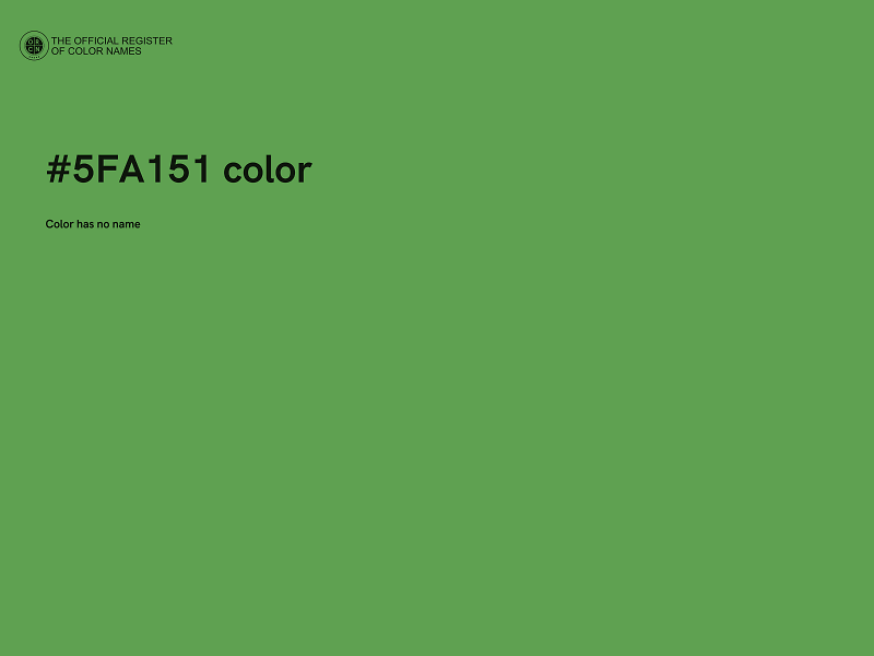 #5FA151 color image