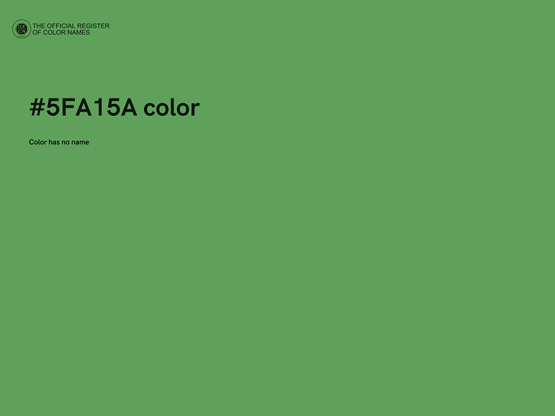 #5FA15A color image