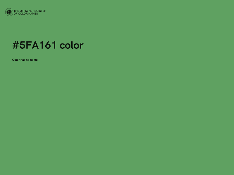 #5FA161 color image