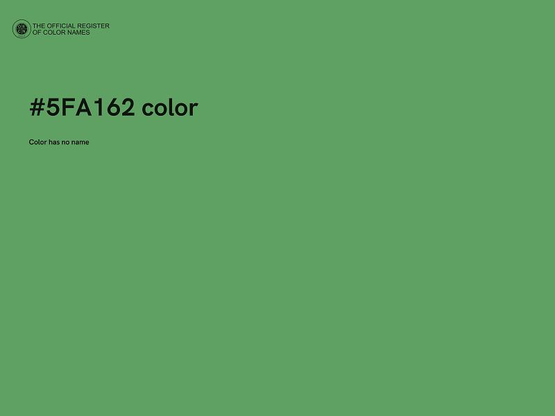 #5FA162 color image