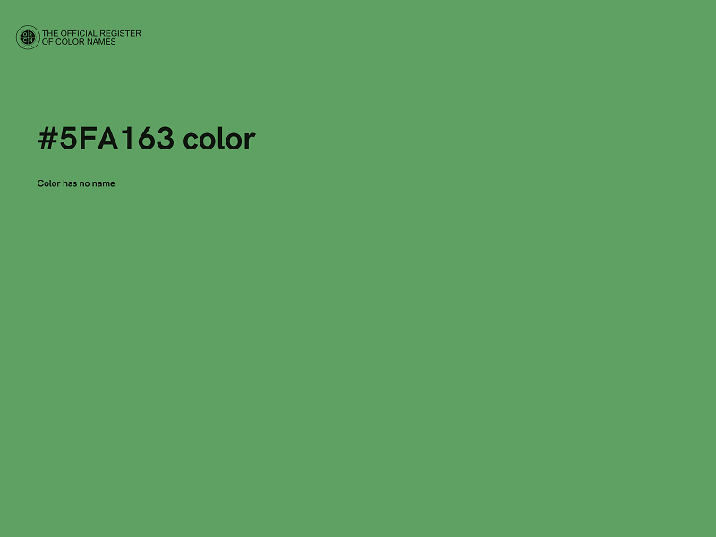 #5FA163 color image