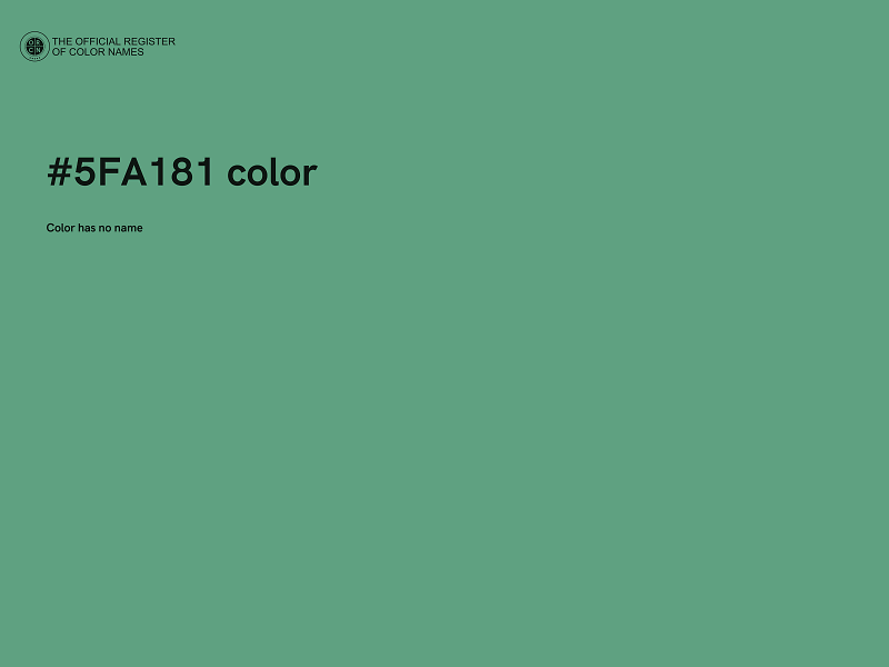 #5FA181 color image