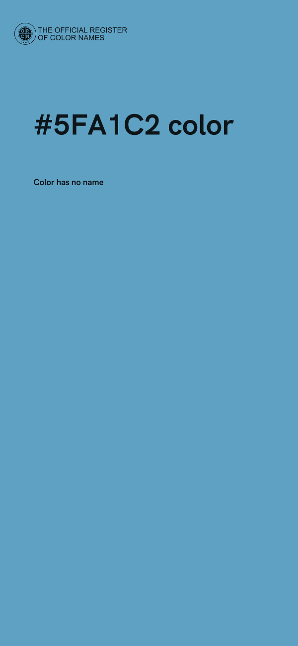 #5FA1C2 color image
