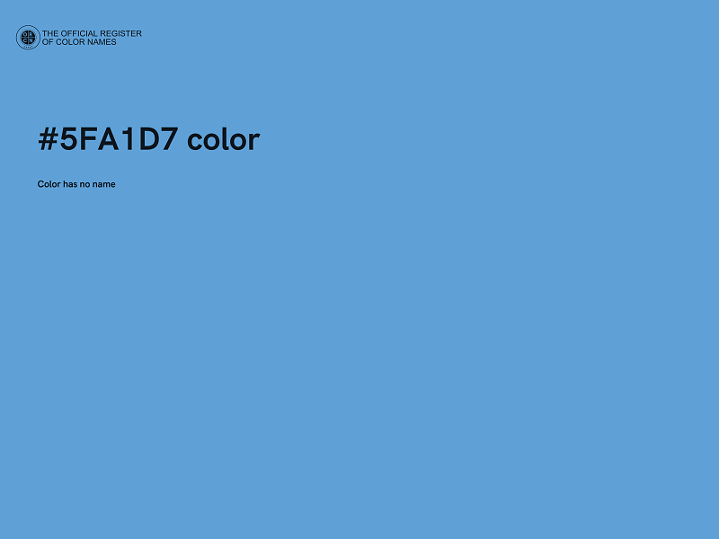 #5FA1D7 color image