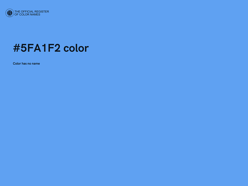 #5FA1F2 color image