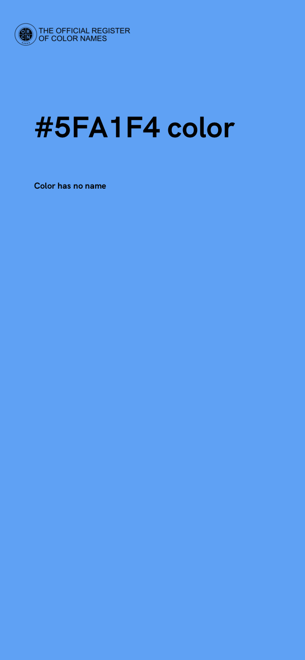 #5FA1F4 color image