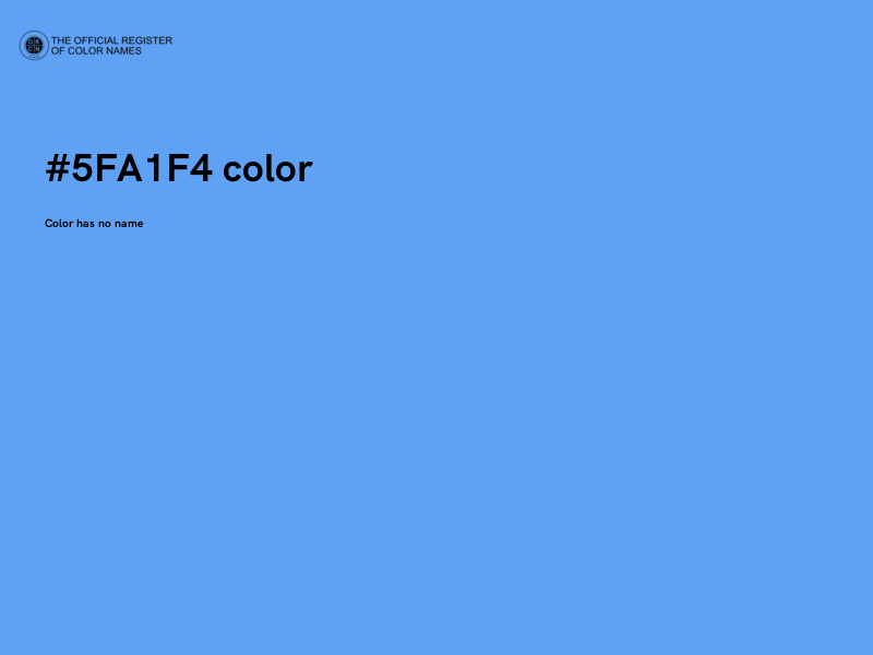 #5FA1F4 color image