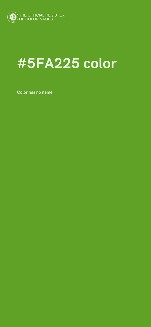 #5FA225 color image