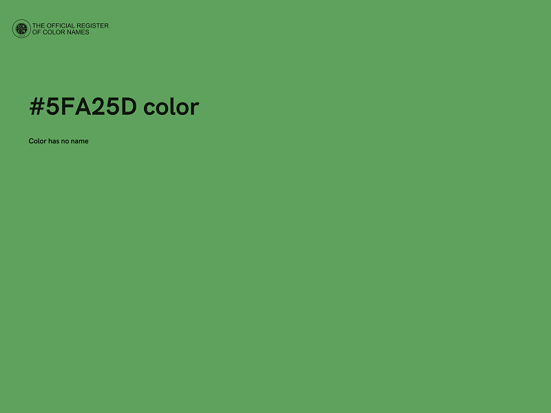 #5FA25D color image