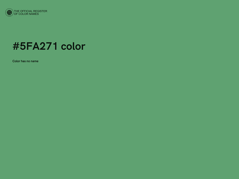 #5FA271 color image