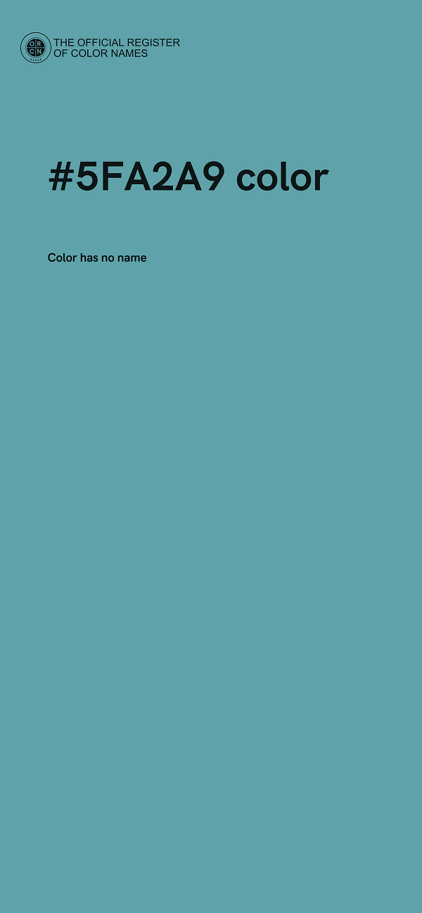 #5FA2A9 color image