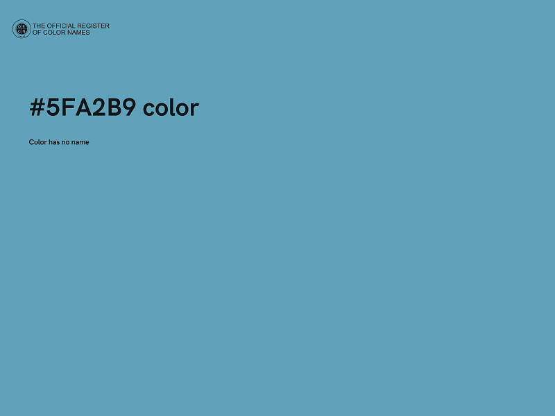 #5FA2B9 color image