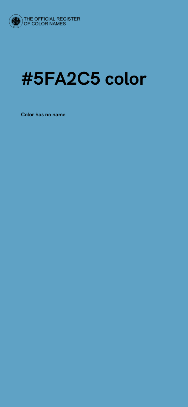 #5FA2C5 color image