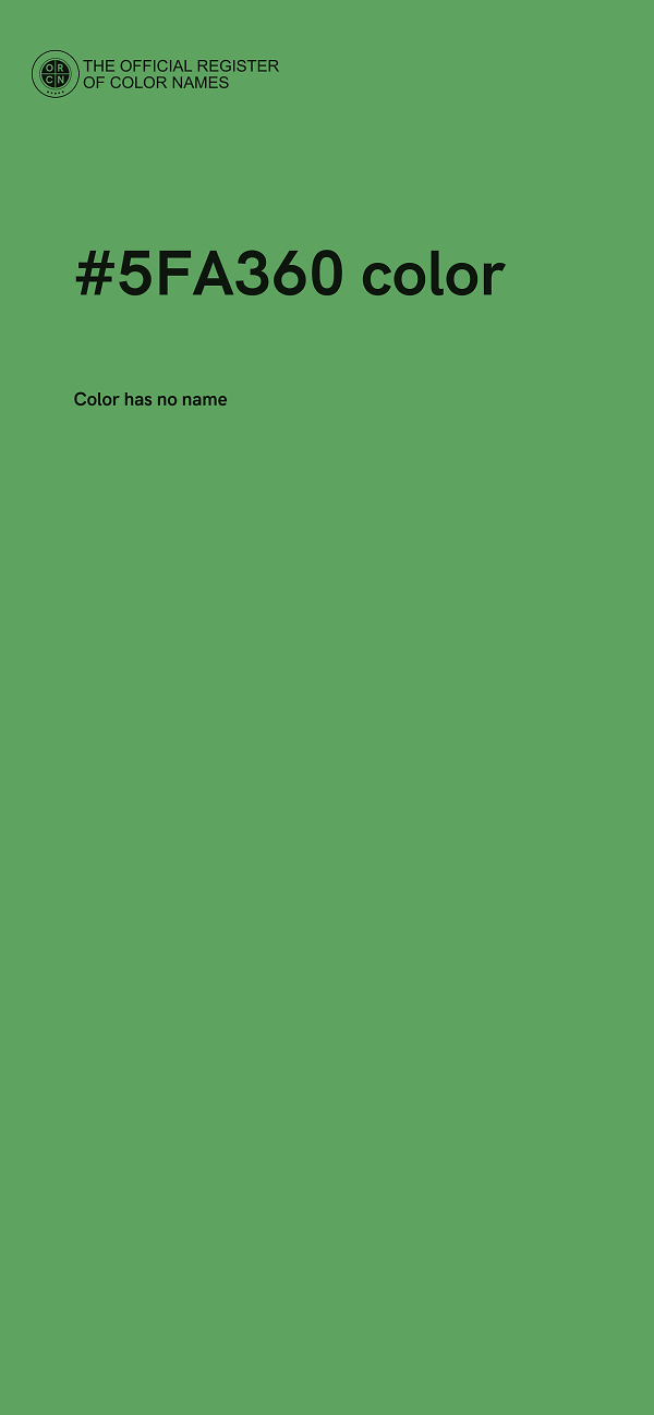 #5FA360 color image