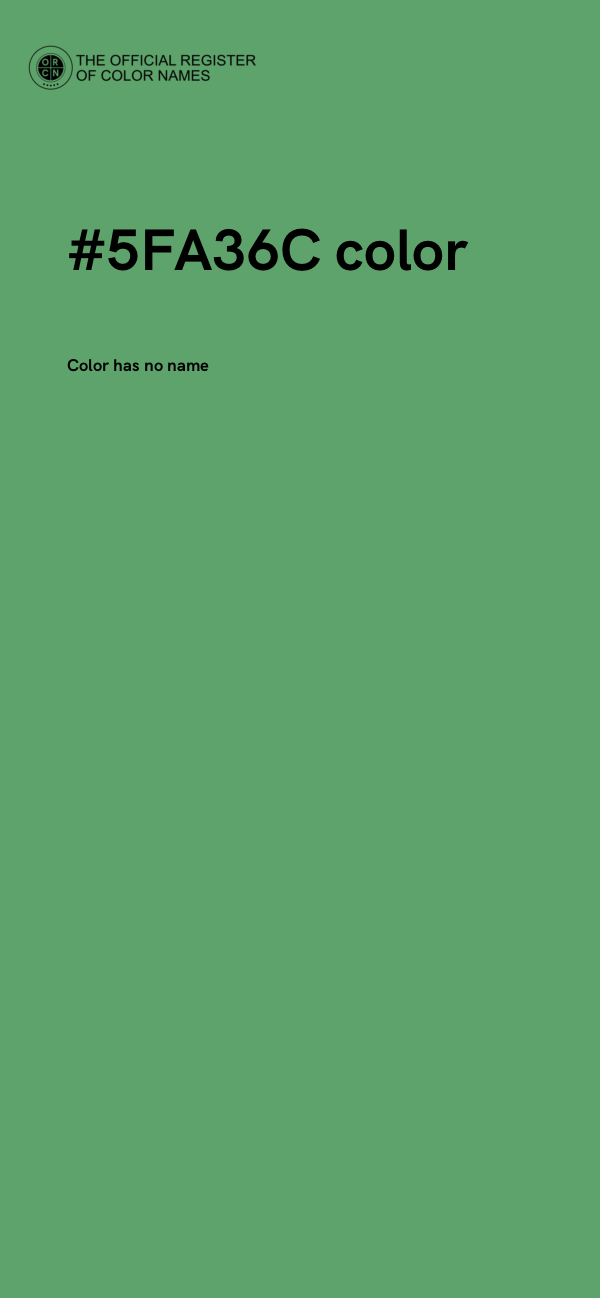 #5FA36C color image