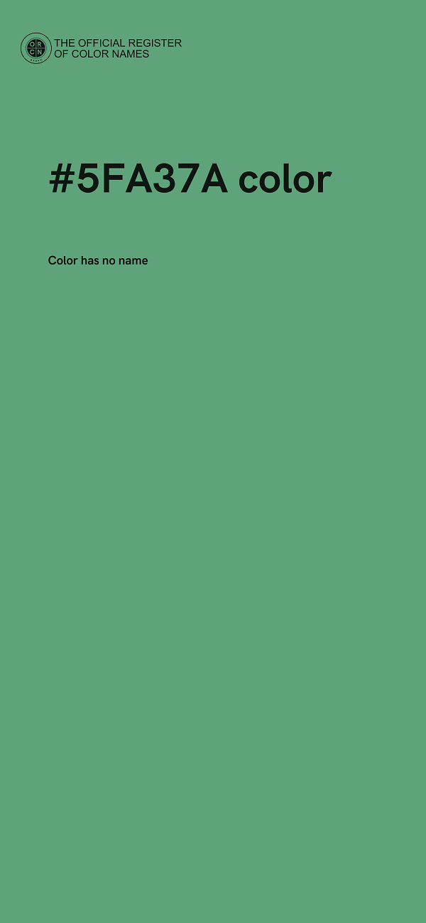 #5FA37A color image