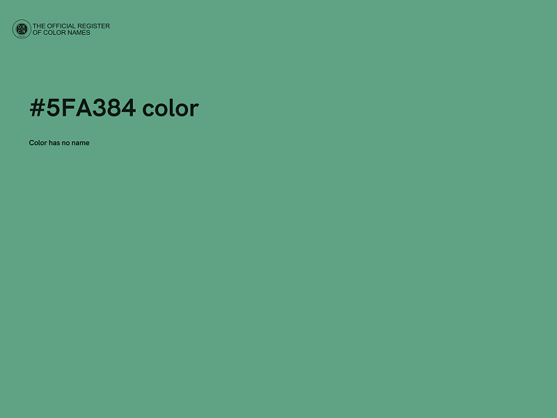 #5FA384 color image