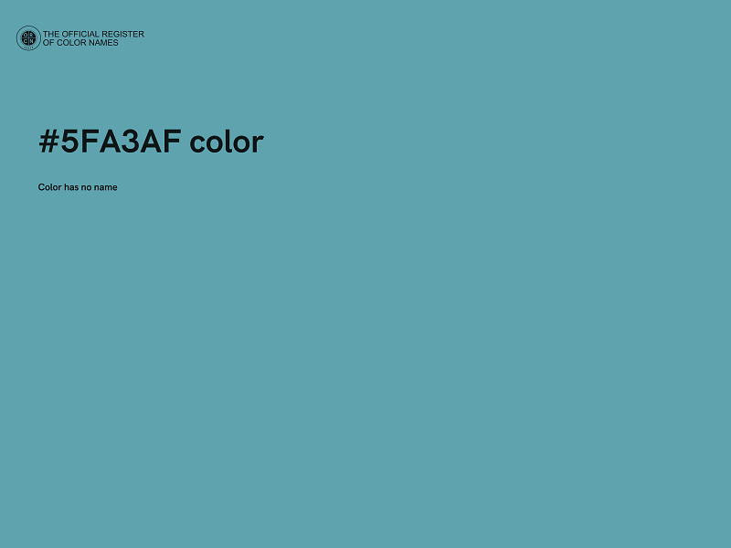 #5FA3AF color image