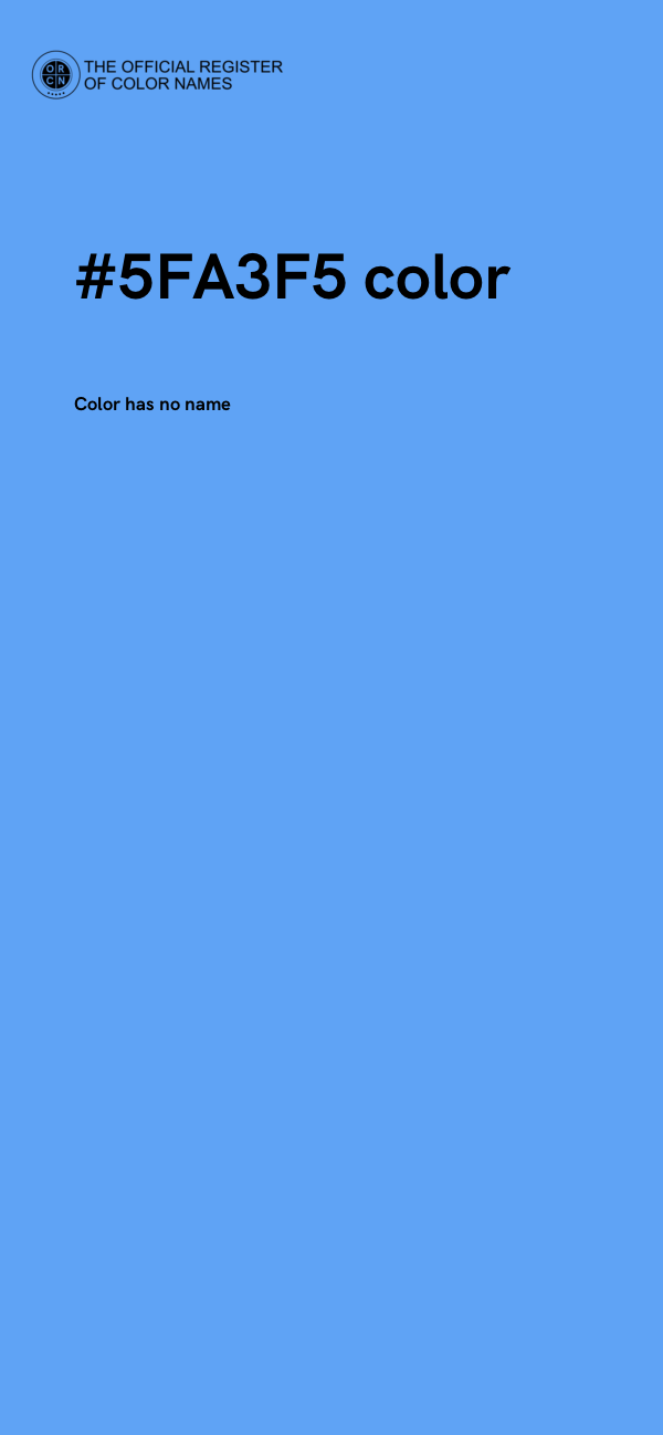 #5FA3F5 color image