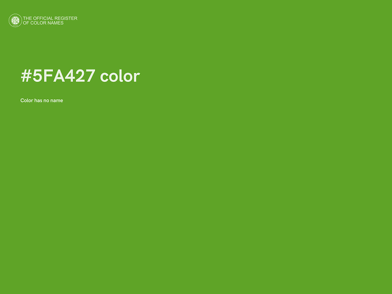 #5FA427 color image