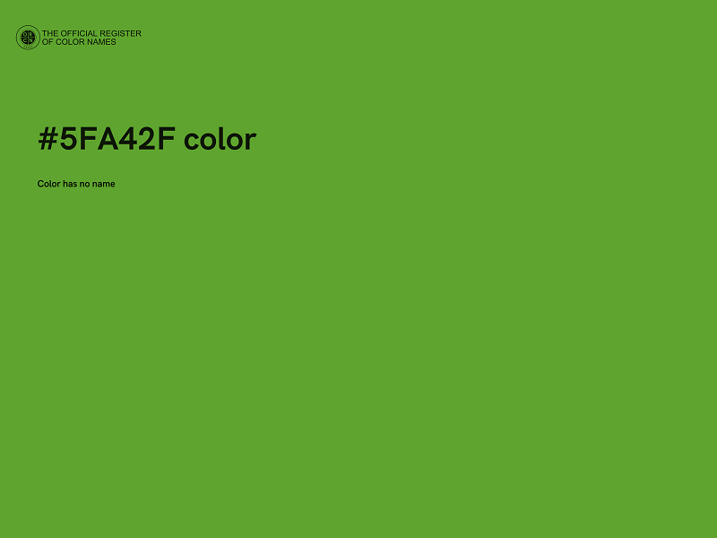 #5FA42F color image