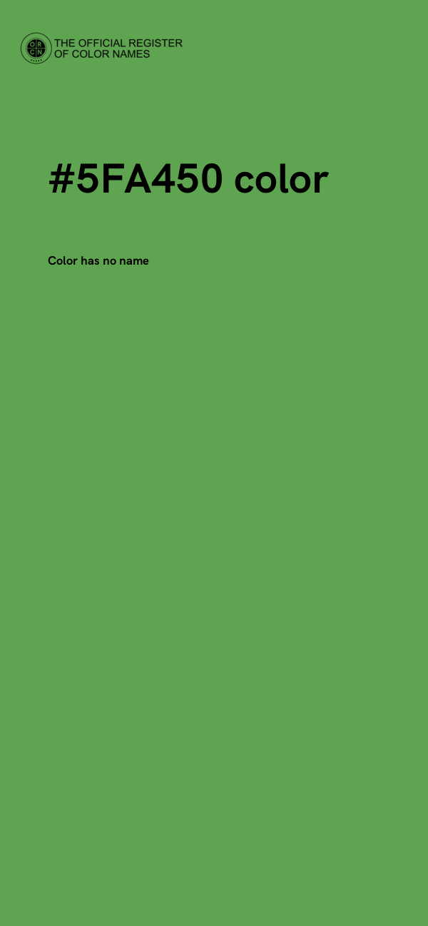 #5FA450 color image