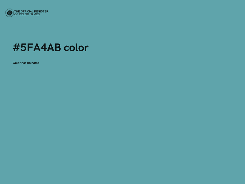 #5FA4AB color image